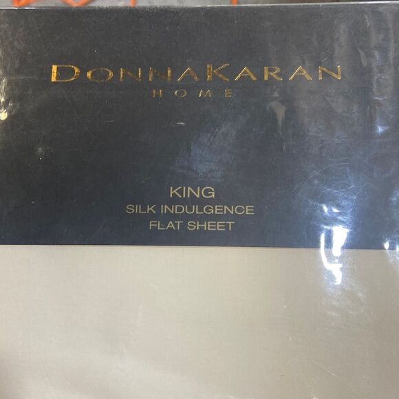 - Donna Karan Silk Indulgence Cotton/Silk Flat Sheet, King. Color: Ivory - Picture 2 of 5